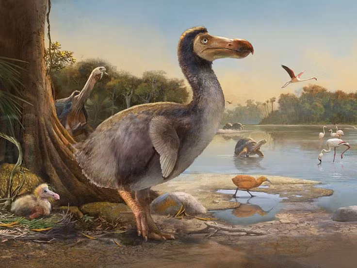  1. Tên "Dodo" có thể có nghĩa là "ngu ngốc". Nguồn gốc của cái tên "dodo" chưa rõ ràng, nhưng có thể đến từ tiếng Hà Lan "dodaars" (nghĩa là "lông xù xì") hoặc tiếng Bồ Đào Nha "doudo" (nghĩa là "ngu ngốc"). Ảnh: Pinterest.