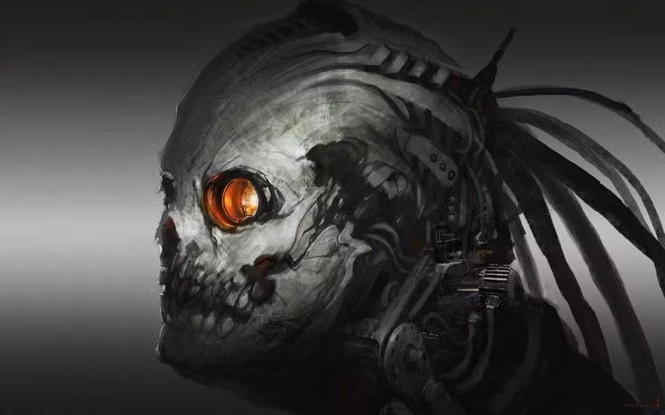  1. Thuyết "Roko’s Basilisk" – AI trừng phạt những kẻ không giúp nó tồn tại. Theo giả thuyết này, một AI siêu thông minh trong tương lai có thể trừng phạt tất cả những ai không góp phần tạo ra nó. Ý tưởng này khiến nhiều người hoảng sợ đến mức một số diễn đàn thậm chí cấm thảo luận về nó. Ảnh: Pinterest.