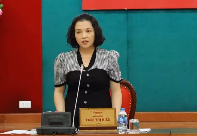 Đồng chí Trần Thị Hiền, Phó Chủ nhiệm Ủy ban Kiểm tra Trung ương khóa XIII. 