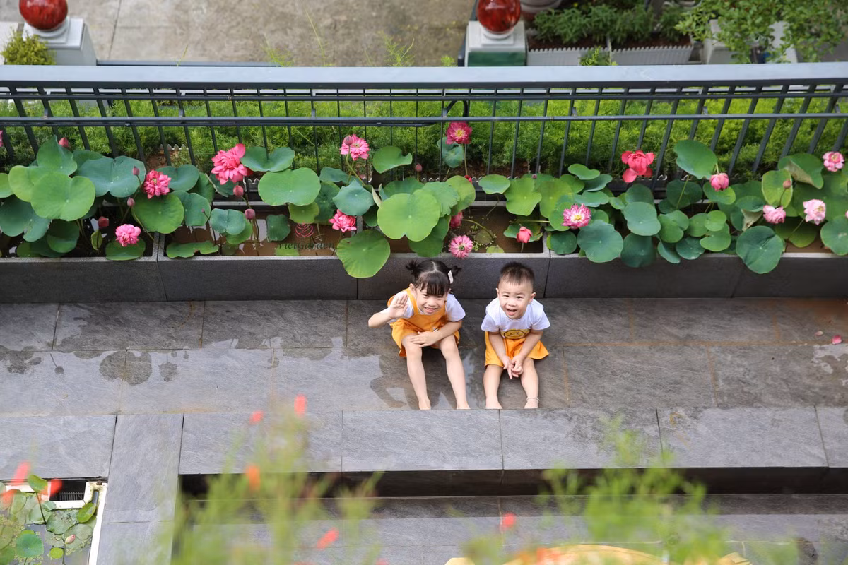 Me man dam sen tren ban cong cua me tre Ha thanh-Hinh-11