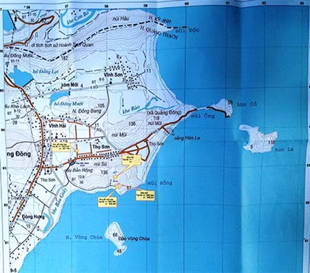 Bản đồ khu vực an táng.