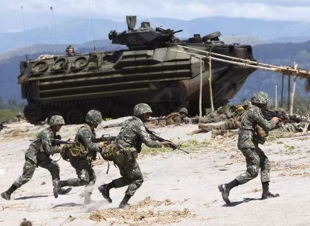 Quân đội Mỹ - Philippines tập trận chung.