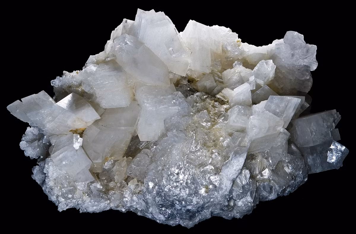 Dolomite là một cacbonat magiê canxi phổ biến trong đá vôi bị biến đổi. Các khối dolomite lớn tạo thành đá dolomite, được sử dụng làm đá xây dựng.