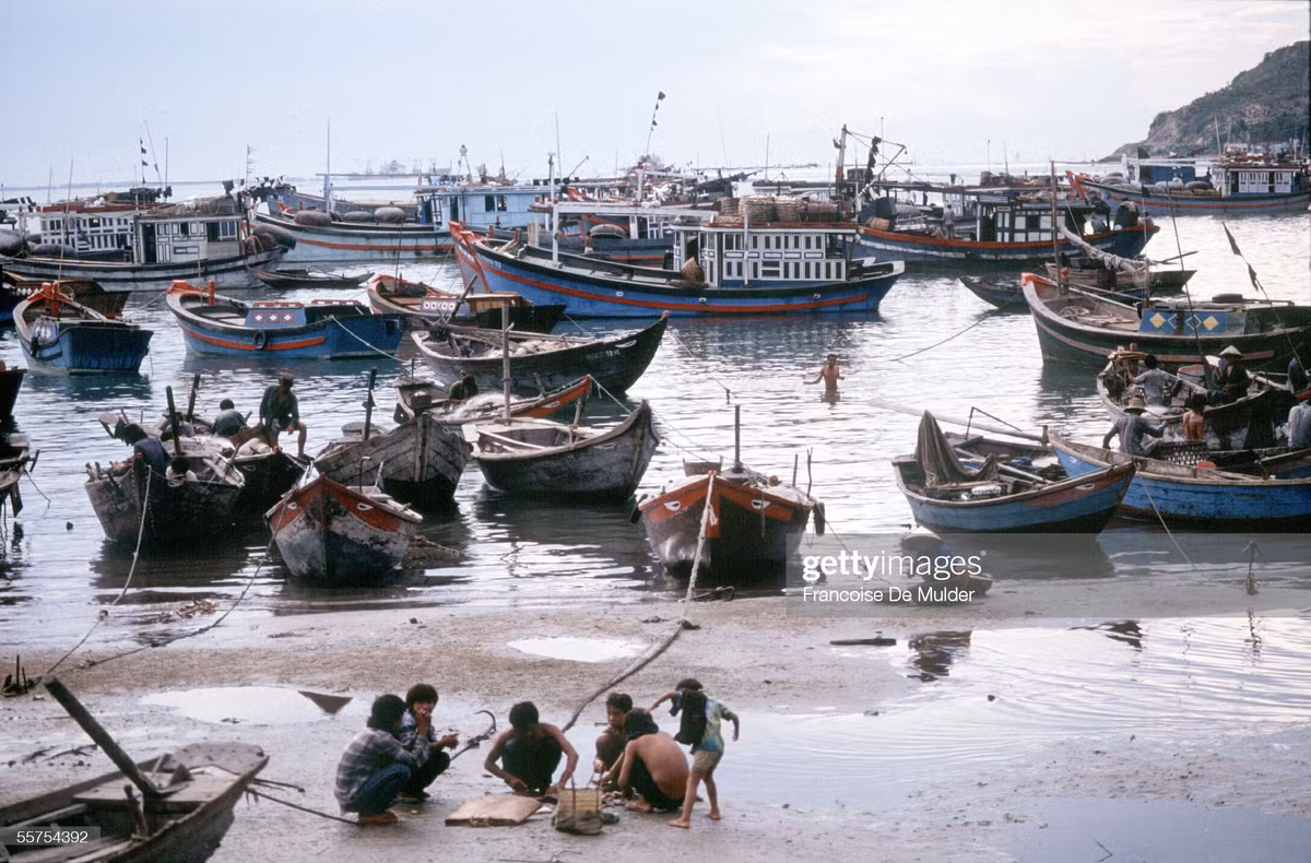 Khung cảnh tại cảng cá ở Vũng Tàu.