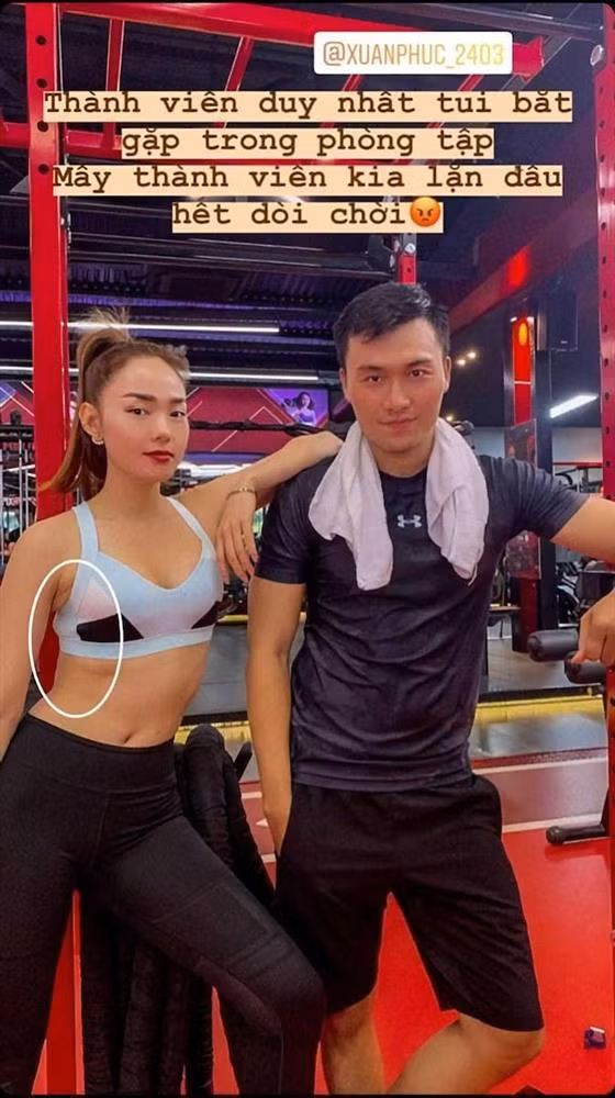 Minh Hằng cũng không nằm ngoài danh sách bị đồ tập o ép mờ thừa vùng nách.