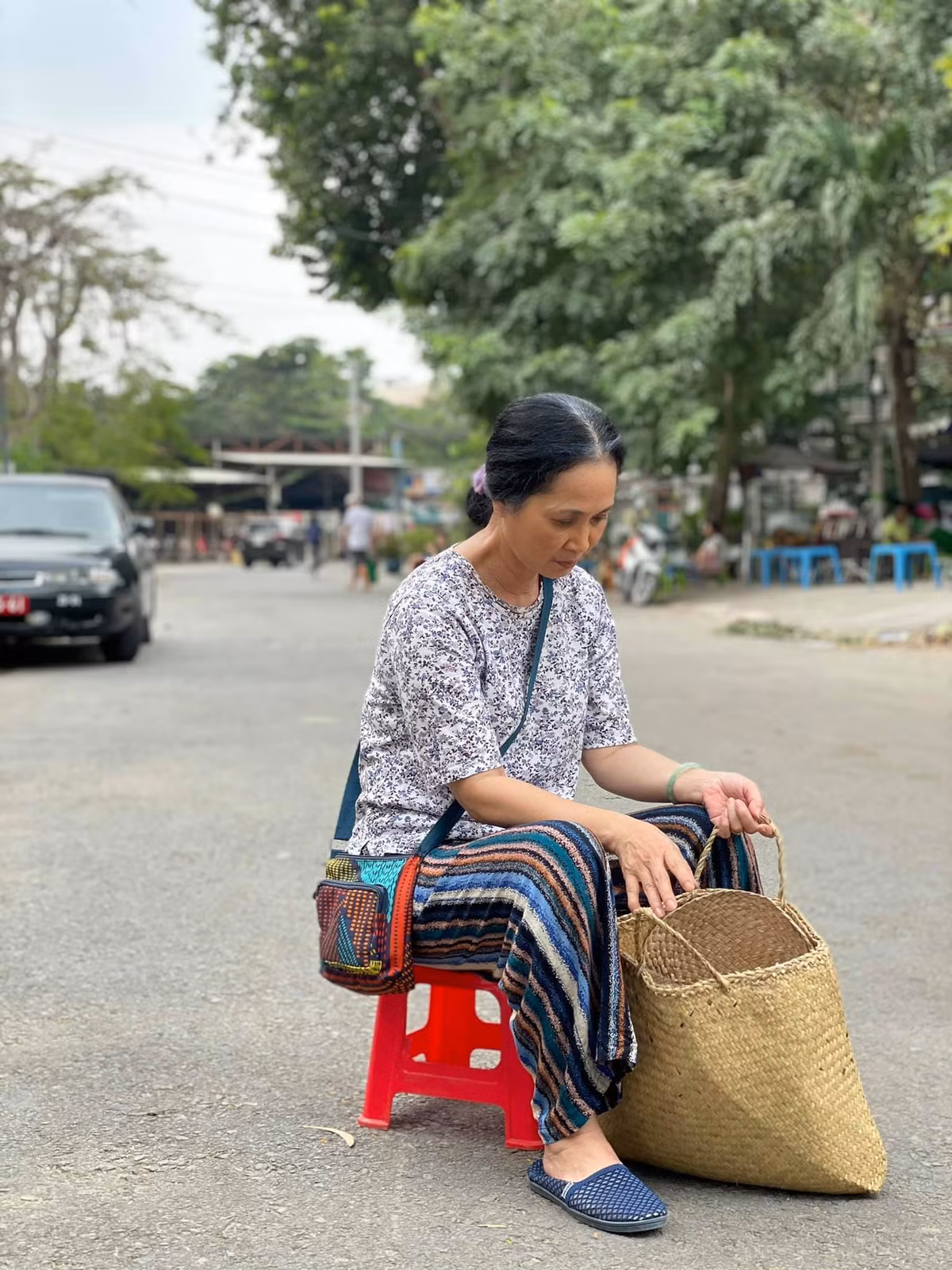 NSND Lan Hương tạo hình già nua trong phim mới.