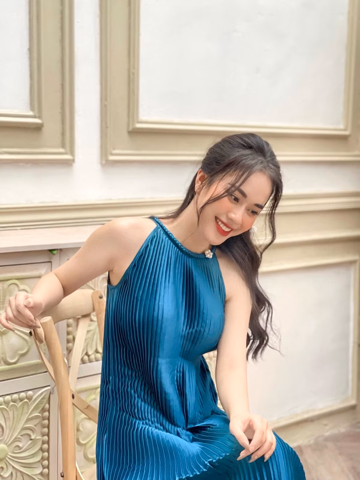 MC Ngô Mai Phương với nụ cười tươi tắn.