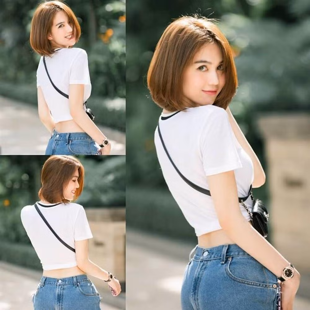 Thì Ngọc Trinh cũng mua một cái giống y chang để mặc ra phố.