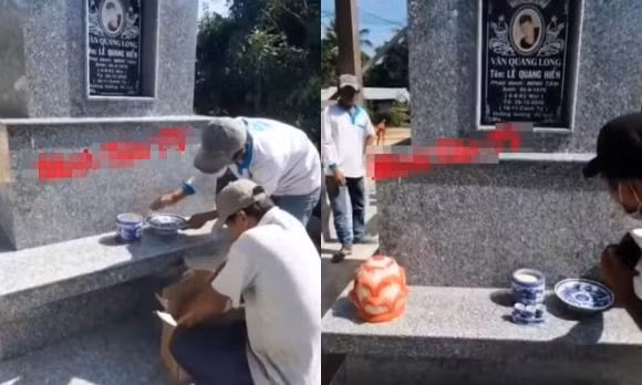 Xót xa bố mẹ Vân Quang Long thẫn thờ bên mộ phần con trai - Hình 3 Xot xa bo me Van Quang Long than tho ben mo phan con trai-Hinh-3