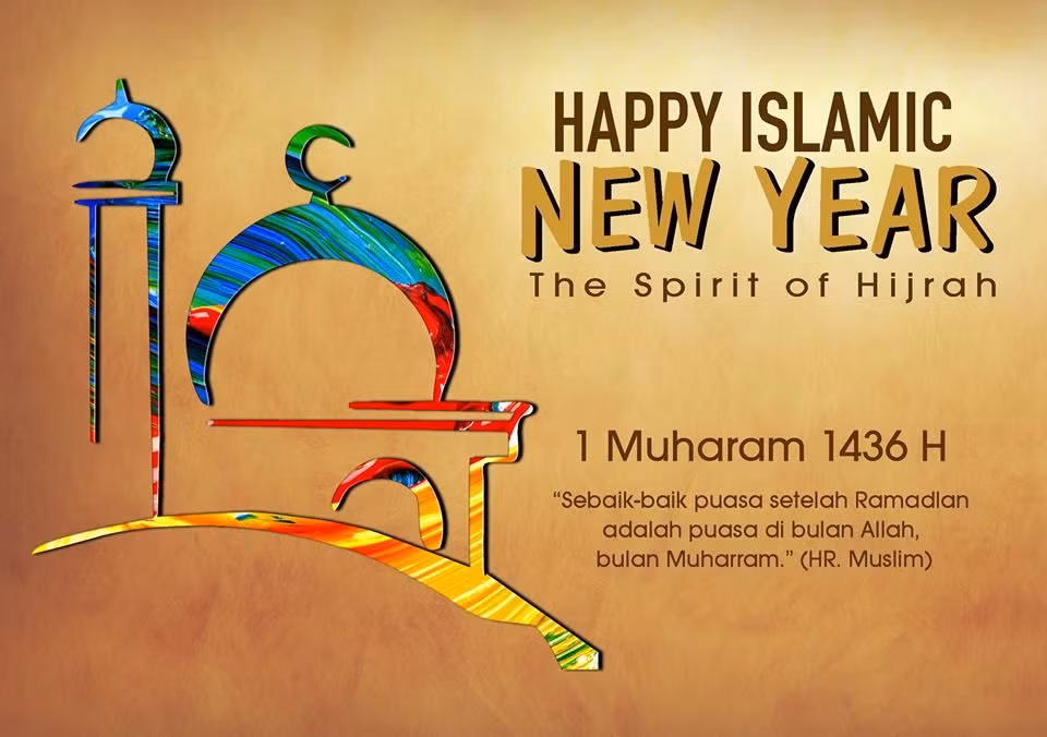  7. Lịch Hồi giáo (Hijri) – Ngày Năm Mới thay đổi theo từng năm Dương lịch. Ngày 1 Muharram đánh dấu năm mới theo lịch Hồi giáo, dựa trên chu kỳ Mặt Trăng. Do 1 năm lịch Hồi giáo có 354 ngày, vì vậy mỗi năm ngày 1 Muharram lại lệch thêm so với lịch Dương 11-12 ngày. Ảnh: Pinterest.