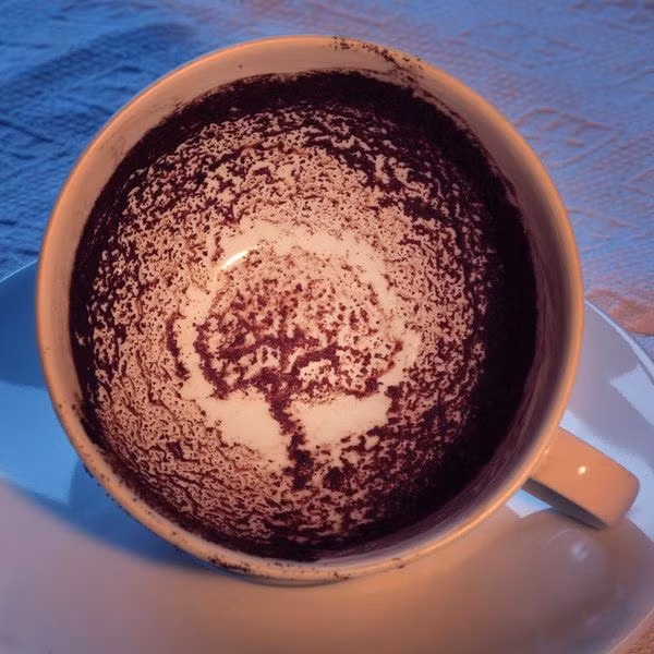  Bói qua cà phê (Coffeeground reading): Một phương pháp bói toán phổ biến ở các nước Trung Đông và Bắc Phi là nhìn vào bã cà phê còn sót lại trong tách để dự đoán tương lai. Ảnh: Pinterest.