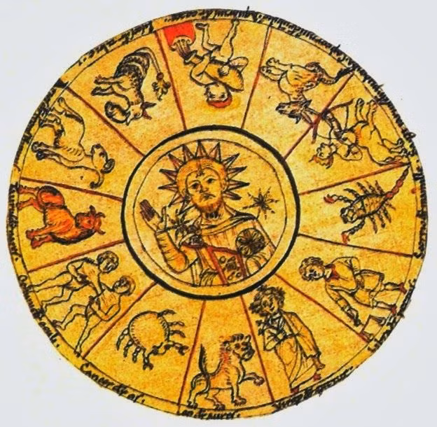  12. Các yếu tố của tự nhiên. Ptolemy liên kết các yếu tố lửa, nước, đất và khí với các cung hoàng đạo, định hình các đặc điểm tính cách và sự kiện. Ảnh: Pinterest.