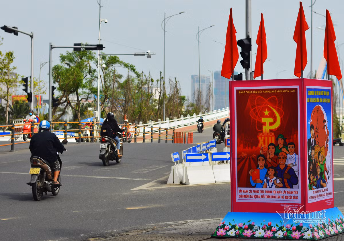 Duong pho Da Nang ruc ro co hoa chao mung Dai hoi Dang-Hinh-6