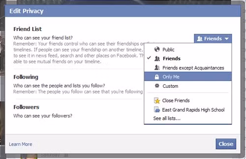Facebook đang dần khiến bạn mất quyền riêng tư. Nhiều người dùng Facebook than phiền về tính năng cài đặt bảo mật. Hoặc thay đổi tên của bạn để nó không xuất hiện khi mọi người tìm kiếm bạn. Hoặc, tất nhiên, bạn nên từ bỏ hoàn toàn Facebook.