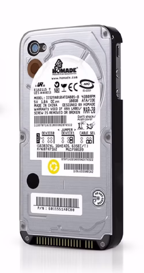 Một chiếc iPhone ẩn dưới hình ảnh của một ổ cứng di động chắc hẳn sẽ khiến kẻ gian bối rối.