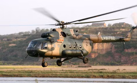 Trực thăng Mi-17 Trung Quốc có thể nằm đất cả loạt nếu khủng hoảng Ukraine kéo dài.
