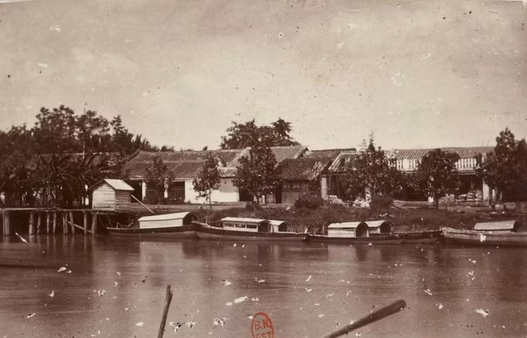 Bến thuyền ở Sa Đéc, Đồng Tháp.