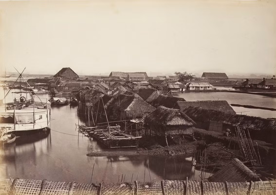 Khu nhượng địa của Pháp tại Hải Phòng trong quá trình xây dựng.