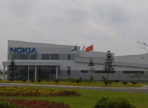 Quang cảnh của nhà máy Nokia Việt Nam.