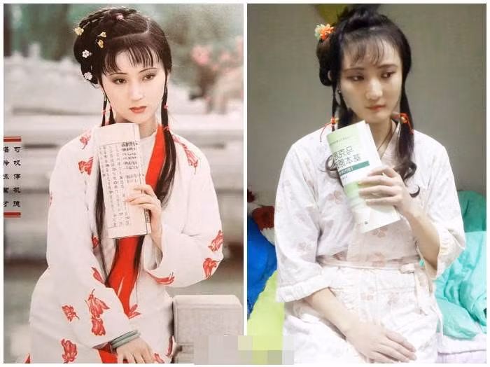 Điều đáng nói là nữ sinh này đã lấy những đạo cụ ngay trong kí túc xá của mình, nhờ các bạn cùng phòng trang điểm cho giống Lâm Đại Ngọc, mặc bộ quần áo ngủ, tay cầm sách "Mã Triết". Bức ảnh này cho thấy tạo hình Lâm Đại Ngọc do Trần Hiểu Húc thủ vai và cô nữ sinh trường Nông nghiệp rất giống nhau.