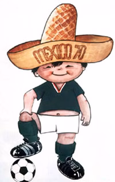 Đến với Mexico năm 1970, chúng ta bắt gặp hình ảnh cậu bé Juan (cái tên phổ biến trong tiếng Tây Ban Nha ) với trang phục của đội tuyển chủ nhà cùng chiếc mũ sombrero đặc trưng của Mexico.