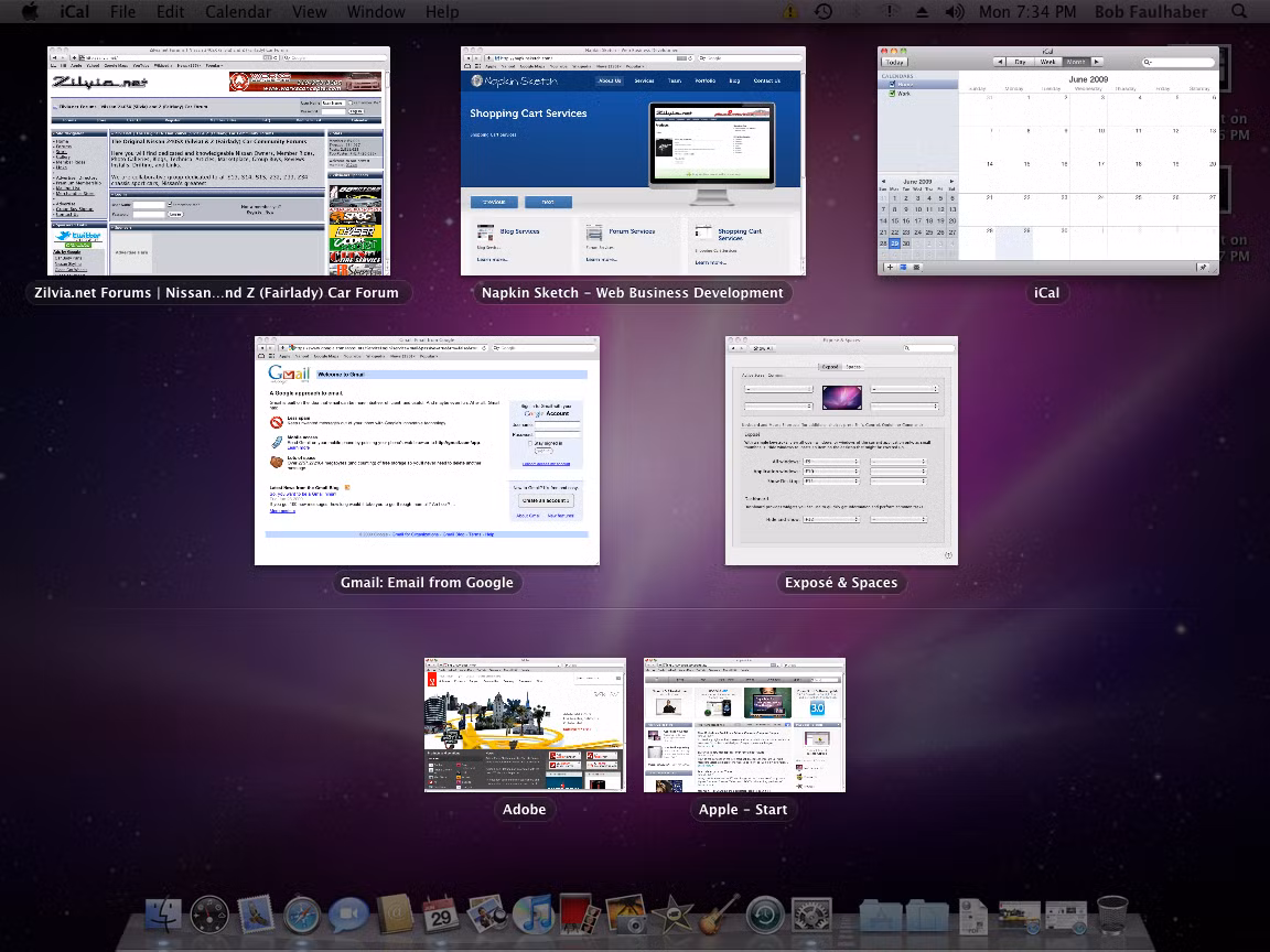 Đối với những người dùng Mac OSX phiên bản 10.6 và trước đó, hãy giữ phím Shift cùng với phím Expose (thường là F9, F10, hoặc F11) để chuyển đổi giữa các cửa sổ ứng dụng một cách chậm chạp đúng như ý bạn.