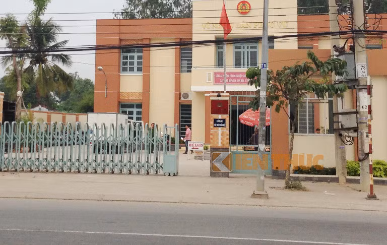 Trụ sở Công an phường Tân Đông Hiệp, thị xã Dĩ An, tỉnh Bình Dương- nơi anh Hóa treo cổ tự tử.