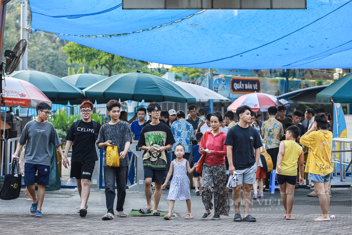 Càng về chiều tối, số lượng người tới đây mỗi lúc một nhiều.