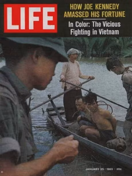 "Cuộc chiến khốc liệt ở Việt Nam". Số ra ngày 25-1-1963.