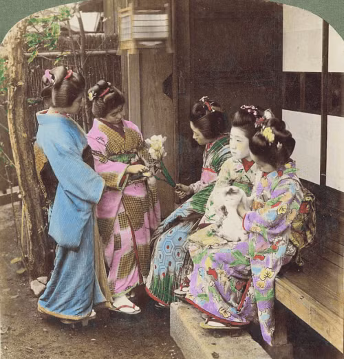 Điệu bộ và dáng đi: Khi bước vào phòng, bước đi của Geisha không được vội vã, hai vai phải bất động và thở thật nhẹ.