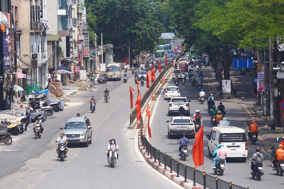 Dự án có tổng chiều dài 521,03m, mặt đường rộng ra 23-30m.