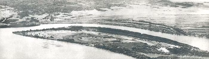 Toàn cảnh đảo Damanski, tháng 5/1969. Lúc này Trung Quốc đã rút quân, nhưng tình trạng căng thẳng vẫn thường trực.
