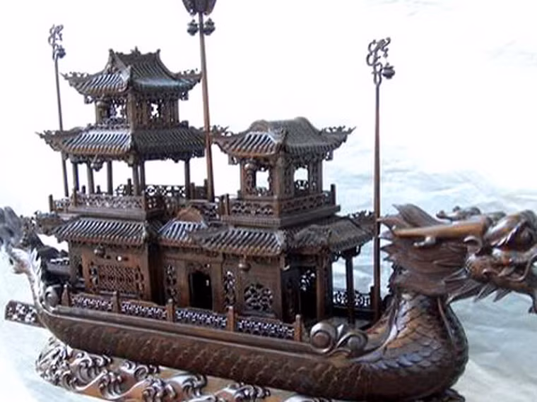Một kiểu lâu thuyền nhỏ hơn thời nhà Tùy.