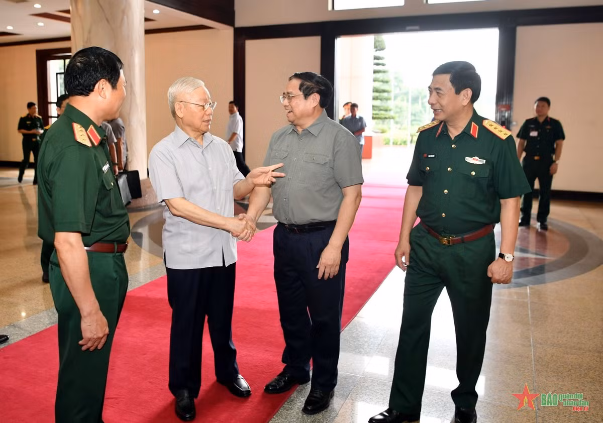 Tong Bi thu Nguyen Phu Trong chu tri Hoi nghi Quan uy Trung uong lan thu 6-Hinh-2