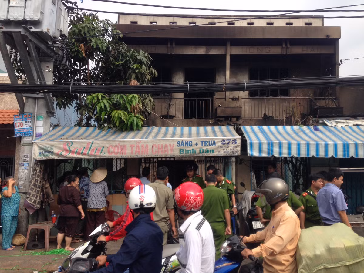 Ngôi nhà nơi xảy ra vụ hỏa hoạn.