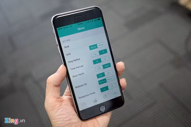 Vidonn cũng cho phép người dùng thiết lập đơn vị đo cho phù hợp.
