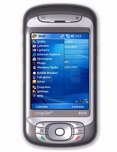  HTC TyTN. HTC TyTN là một trong những thiết bị Windows Mobile được đánh giá cao nhất của năm 2006. Chúng chạy trên Windows Mobile Professional 5.0 nên cung cấp phần mềm giống như Microsoft Word Mobile, Microsoft Excel, DirectPush email, và Internet Explorer. Ngoài Windows Mobile, tính năng nổi bật của HTC TyTN còn có bàn phím QWERTY dạng trượt, kết nối 3G và Wifi, màn hình cảm ứng điện trở cỡ 2,8inch với độ phân giải 240x320 điểm ảnh, và bút từ (đây là công cụ cần thiết với màn hình cảm ứng điện trở mà hiện giờ đã trở nên lỗi thời và được thay thế bằng cảm ứng điện dung).