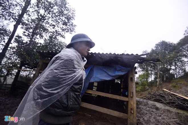 Ông Chảo Dào Sìu có 7 con trâu đang lớn, rất dễ bị bệnh bởi thời tiết xấu. Hai hôm nay, khi nghe thông báo không khí lanh tràn về, ông cùng gia đình đã gia cố lại chuồng trại.