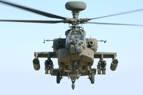 Trực thăng chiến đấu AH-64 Apache.