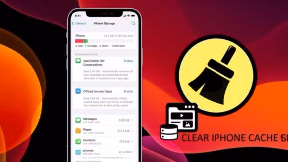 iPhone day bo nho nhan ngay nut nay de xoa bo nho dem