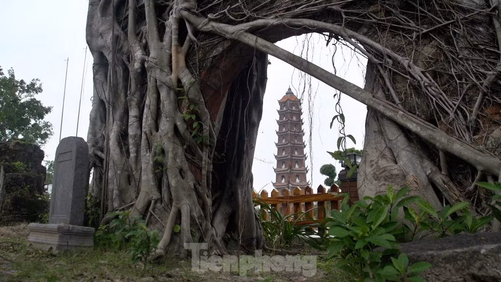 Vào năm 1301, Phật hoàng Trần Nhân Tông đã chọn ghé thăm nơi đây, cầu phúc cho dân cho nước, vào lúc này chùa Hoằng Phúc vẫn còn là am nhỏ, tên Tri Kiến. Đến năm 1716, chúa Nguyễn Phúc Chu đã cho sửa sang lại chùa và đặt tên là Kính Thiên Tự.