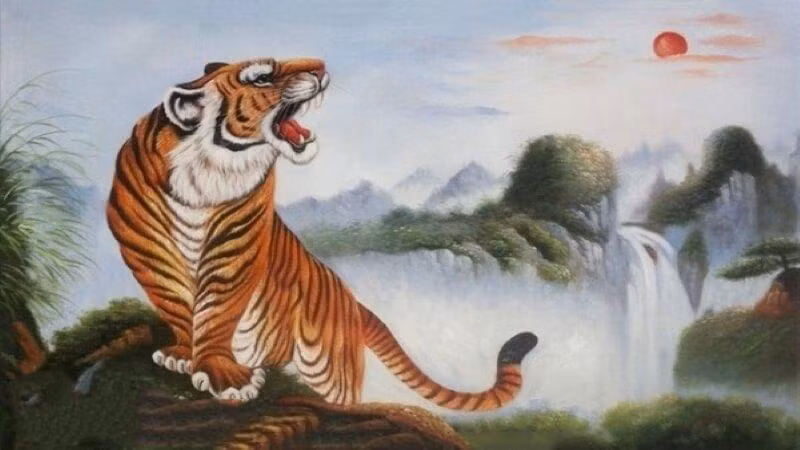  Tranh hổ tương đối thích hợp với những người sinh vào mùa thu, không thích hợp với những người cầm tinh con khỉ và rắn. 