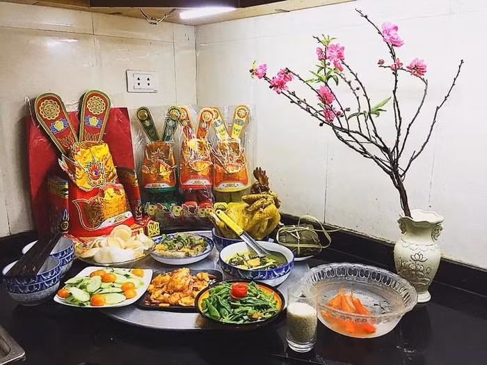 Cúng ông Công ông Táo trên bàn thờ hay trong bếp là chuẩn nhất Cung ong Cong ong Tao tren ban tho hay trong bep la chuan nhat