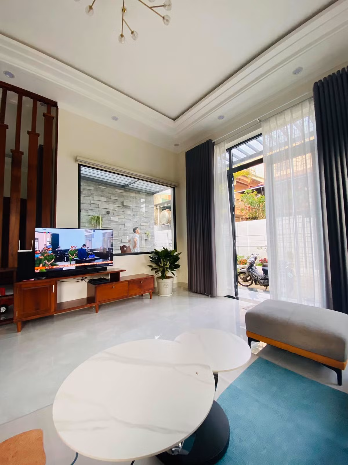 Nha mai Thai rong 170m2 o Gia Lai co vuon rau nho xinh muot mat-Hinh-9