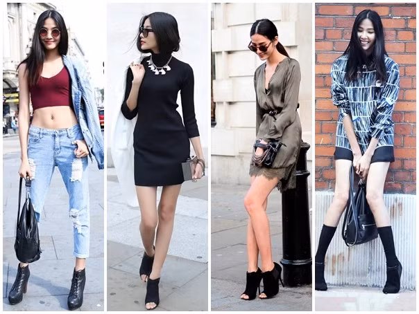 Hoàng Thùy: Sau hơn 3 năm giành giải quán quân Vietnam's Next Top Model, Hoàng Thùy trở thành tên tuổi đình đám của nhiều sàn diễn thời trang Việt. Không chỉ nỗ lực tạo dựng tên tuổi tại thị trường trong nước, chân dài còn tìm kiếm những cơ hội mới mẻ và tích góp kinh nghiệm từ các sàn diễn thuộc Tuần lễ thời trang thế giới. Những nỗ lực của người mẫu được ghi nhận và giúp cô dần khẳng định tên tuổi trong showbiz. Nhiều đánh giá cho rằng, Hoàng Thùy chính là bản sao giống với Thanh Hằng ở phong cách làm việc, không ngừng nỗ lực và tinh thần cầu tiến.