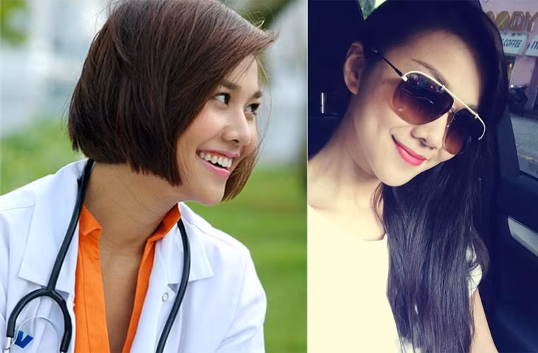 Khuôn mặt của Thanh Hằng hợp với tóc dài hơn là mái tóc bob ngắn bởi cô sở hữu một cái cằm nhọn xinh xinh.