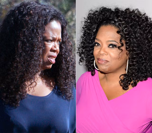 Lúc Oprah Winfrey để mặt mộc lúc đi đón một người bạn khác hẳn với khi bà lộng lẫy trên thảm đỏ một sự kiện.