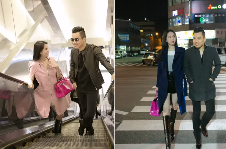 Ngọc Trinh có được thành công như hiện nay đều nhờ vào tài năng của ông bầu Vũ Khắc Tiệp. "Ông trùm chân dài" cũng rất nhiều lần nói những lời có cánh về Ngọc Trinh.