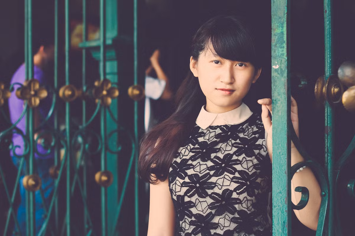 Thí sinh Nguyễn Thị Thùy Trang - lớp K51E, cô nàng luôn muốn "để lại dấu ấn đẹp trong lòng mọi người".