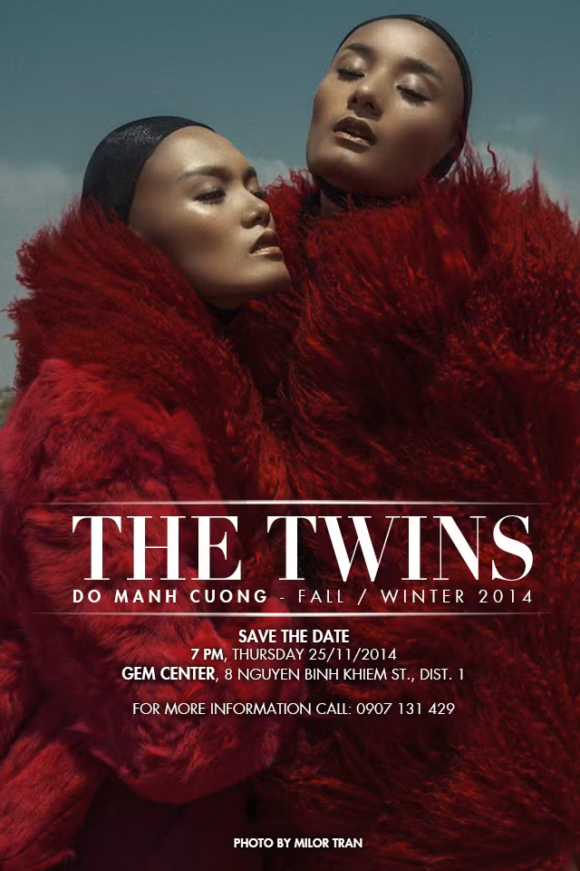 Poster của show diễn thu đông mang tên "The Twin - Sinh đôi".